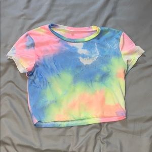 Tie Dye Cropped Tee